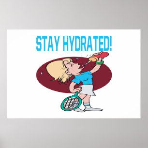 Blijf gehydrateerd poster
