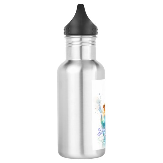 Blijf gehydrateerd rubber eend stalen waterfles waterfles  (Links)