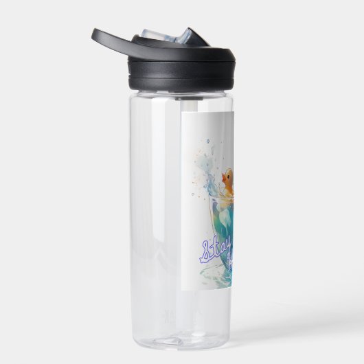 Blijf gehydrateerd rubber eendenfles waterfles (Rechts)