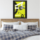 Blijf Gehydrateerde Fiets Canvas Afdruk (Insitu (Slaapkamer))