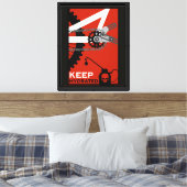 Blijf Gehydrateerde Fiets Canvas Afdruk (Insitu (Slaapkamer))