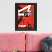 Blijf Gehydrateerde Fiets Canvas Afdruk (Insitu (Woonkamer))