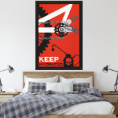 Blijf Gehydrateerde Fiets Canvas Afdruk (Insitu (Slaapkamer))