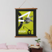 Blijf Gehydrateerde Fiets Hangend Wandkleed (Slaapkamer)