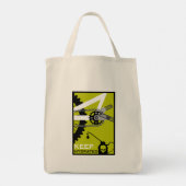 Blijf Gehydrateerde Fiets Tote Bag (Achterkant)