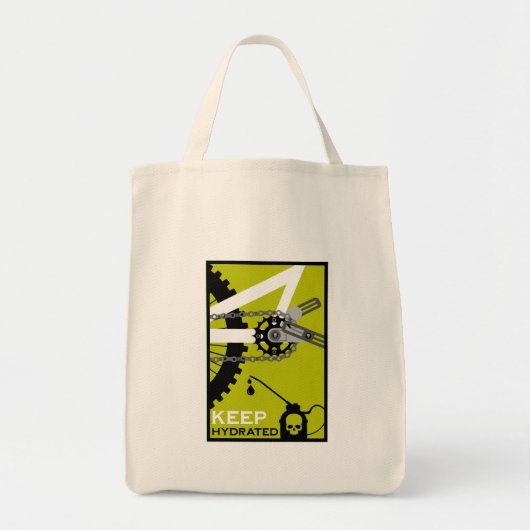 Blijf Gehydrateerde Fiets Tote Bag (Voorkant)
