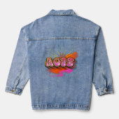 Blijf geïnspireerd Graffiti HOPE Graphic Denim Jacket (Achterkant)