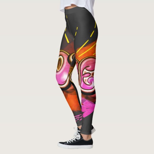Blijf geïnspireerd Graffiti HOPE Graphic Leggings (Links)