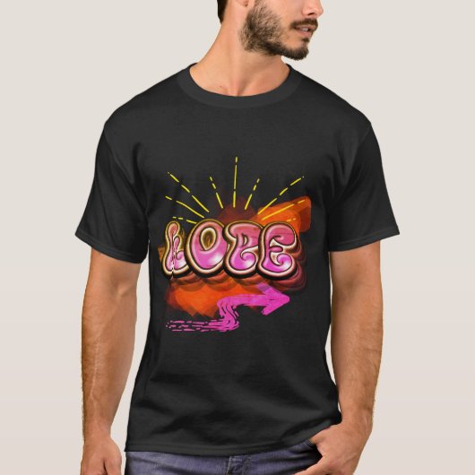 Blijf geïnspireerd Graffiti HOPE Graphic T-shirt (Voorkant)