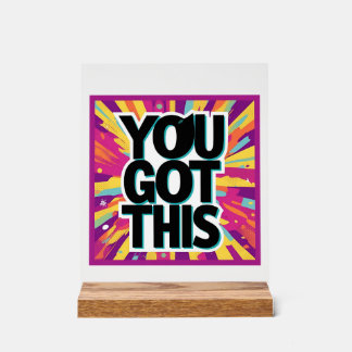 Blijf geïnspireerd – Motivatie en verheffende Desi Acryl Bord