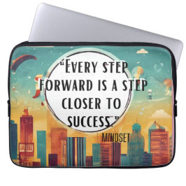 Blijf geïnspireerd – Motivatie en verheffende Desi Laptop Sleeve