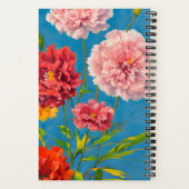 Blijf Geïnspireerd Stop Nooit Anjer Bloem Volwasse Notitieboek (Achterkant)