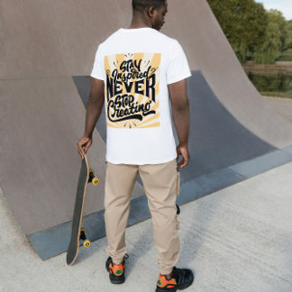 Blijf Geïnspireerd, Stop Nooit Met Creëren – Krach T-shirt