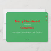 Blijf Geloof Kerststok Vlak Kerstkaart (Achterkant)