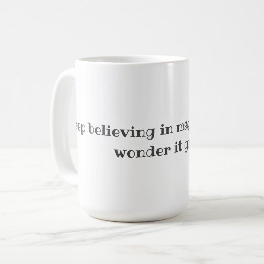 Blijf geloven in Mok (Voorkant links)