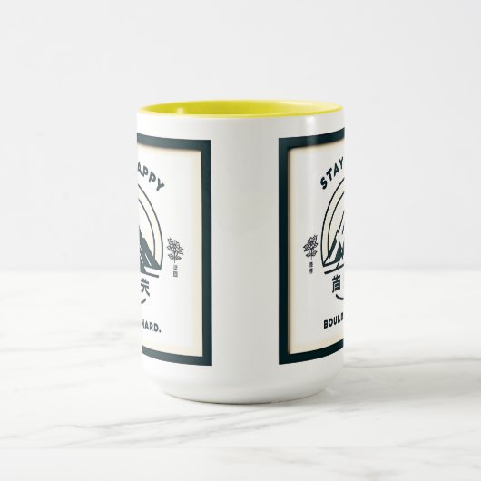 Blijf gelukkig, Boulder Hard Mok (Midden)
