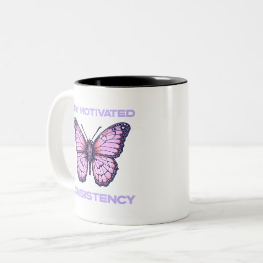 Blijf gemotiveerd koffie Mok (Voorkant links)