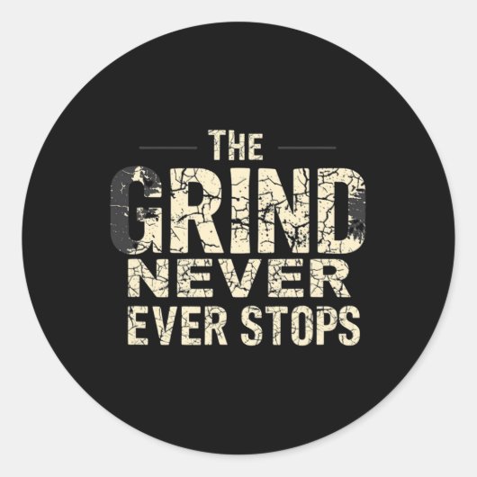 Blijf gemotiveerd ronde sticker (Voorkant)