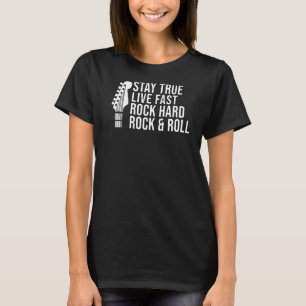 Blijf genieten van de supersnel rockrots en Roll R T-shirt