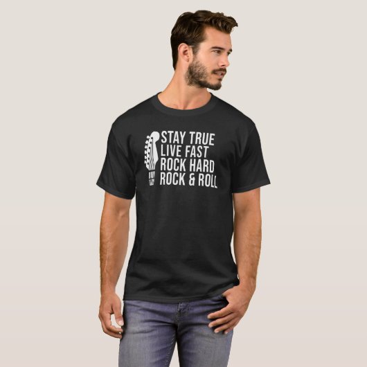 Blijf genieten van de supersnel rockrots en Roll R T-shirt (Voorkant volledig)