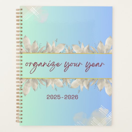 Blijf georganiseerd en geïnspireerd met dit pracht planner (Voorkant)