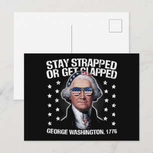 Blijf Gewapend Of Wordt Neergeknald George Washing Briefkaart