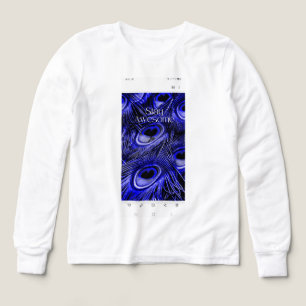 Blijf Geweldig Blauw Pauwveer Inspirerend d
