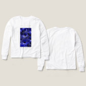 Blijf Geweldig Blauw Pauwveer Inspirerend d (Voorkant /achterkant)
