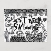 Blijf gewoon briefkaarten zwemmen - Spoonie (Voorkant)