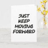 Blijf gewoon doorgaan, gym, drukte, succes kaart (Gele Bloem)