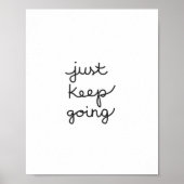 Blijf gewoon doorgaan met Poster (Voorkant)