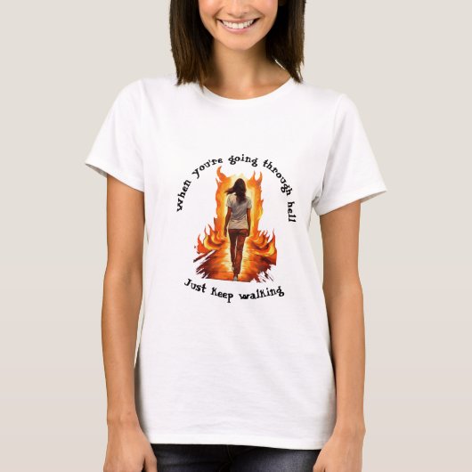 Blijf Gewoon Doorlopen T-shirt (Voorkant)