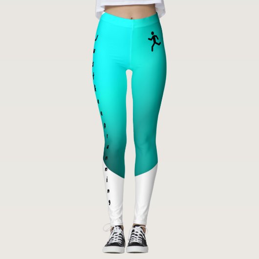 Blijf gewoon leggings draaien (Voorkant)