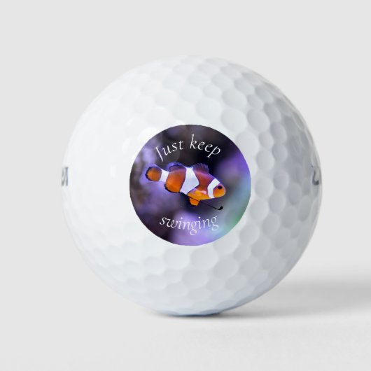 Blijf gewoon Nemo zwemmen Golfballen (Voorkant)