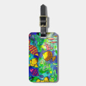 Blijf gewoon schattig bagagelabel reizen (Voorkant verticaal)