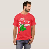 Blijf gewoon t - shirts zwemmen (Voorkant volledig)