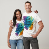 Blijf gewoon zwemmen - Alcohol inkt illustratie T-shirt (Unisex)