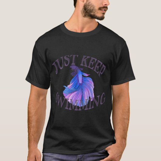 Blijf gewoon zwemmen betta t-shirt (Voorkant)