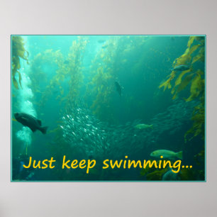Blijf gewoon zwemmen in Poster