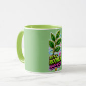 Blijf Geworteld Groei Wild Tasse Mok (Voorkant links)