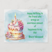 Blijf gezegend briefkaart (Voorkant)