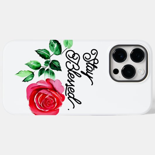 Blijf gezegend Case-Mate iPhone case (Achterkant (horizontaal))