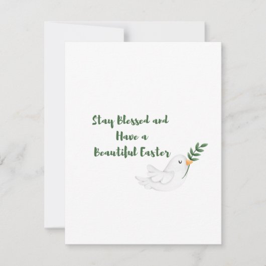 Blijf gezegend en prettig Pasen op een Feestdagenkaart (Voorkant)