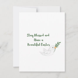Blijf gezegend en prettig Pasen op een  Feestdagenkaart