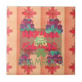 Blijf gezegend Happy St Patrick's Day Hakuna Matat Tegeltje (Voorkant)