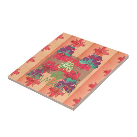 Blijf gezegend Happy St Patrick's Day Hakuna Matat Tegeltje (Zijkant)