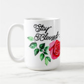 Blijf gezegend koffiemok (Links)