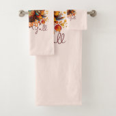 Blijf gezegend met kleurrijke kalkoen bad handdoek (Insitu)