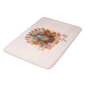 Blijf gezegend met kleurrijke kalkoen badmat (Gekanteld)