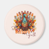 Blijf gezegend met kleurrijke kalkoen magneet (Voorkant)